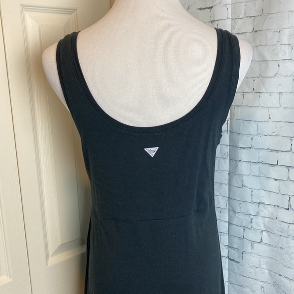 Columbia PFG Cotton Blend Maxi Dress XL Black Hike Camping Fishing Granola Girl - Picture 12 of 16